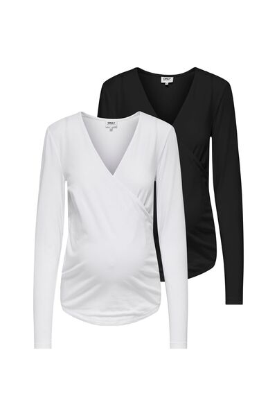 ONLY MATERNITY Bluse OLMJOY 2er-pack Bluse