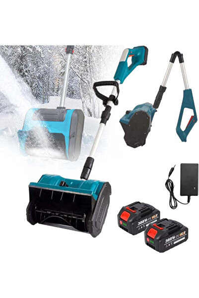 Sanlux Lopata electrica pentru zapada cu 2 baterii reincarcabile si lame spiralate 3000 rpm