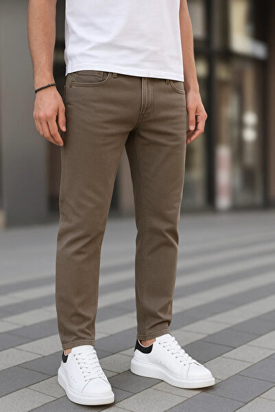 DAMGA JEANS Pantaloni clasici din denim pentru bărbați, cu picior drept, din ...