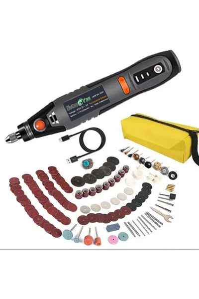 choice2 275 قطعة ملحقة، أداة دوارة لاسلكية USB بقوة 35 واط، قلم نقش كهربائي ص...