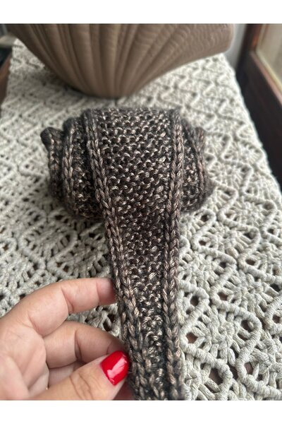 Baykuşca Kruvansan Neck Collar, Shawl, Scarf, Sophie Scarf, Hand-Knitted, Woo...