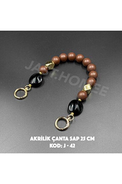 Jast Textile Akrilik Boncuk Çanta Sap 25cm Tek Jast Home Özel Üretim