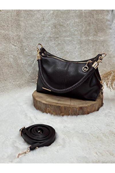 BENAHOLL حقيبة يد نسائية ميرا ديلي من الجلد المحبوك باللون الكهرماني - حقيبة ...