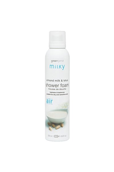 Greenland Shower foam with almond milk and lotus, Milky, Greenland, 200 ml