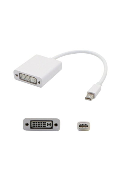 OEM Mini adapter, DISPLAYPORT, male to DVI female 24+5 pin, high quality, white