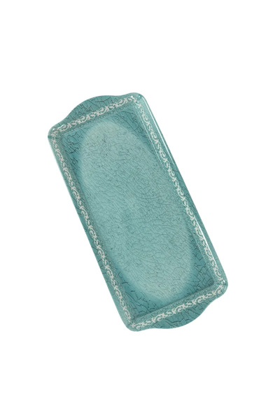 SARVAH Melamine 15 Inch Coring Ware Floral Designed Sandwich Tray- White