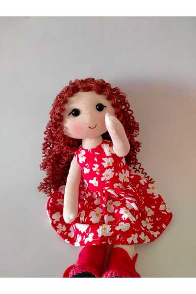 ZeuXe Grow Box Bez Bebek - El Yapımı - Kırmızı