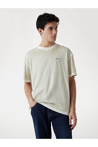 Guess guler rotund Model kaki pentru bărbați tricou M5GI70I3Z14A82C SS CN INS...