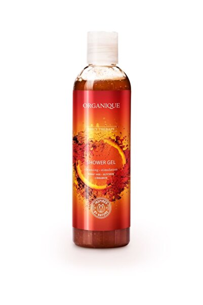 Organique Cosmetics Gel de dus, cu Scortisoara si Portocale, Organique, 250 ml