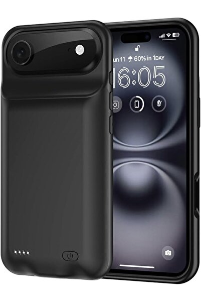 Generic 7000mAh Battery Case for iPhone 17 Air – Ultra-Slim Portable Rechargeable Power Bank Case BlacK