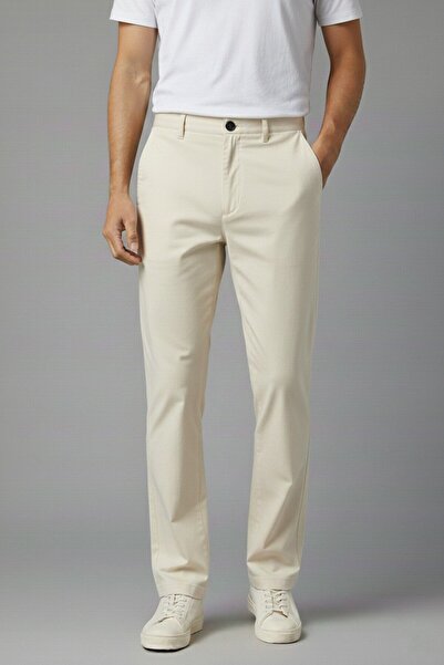 Wekame Men's Regular Fit Comfortable Linen Trousers