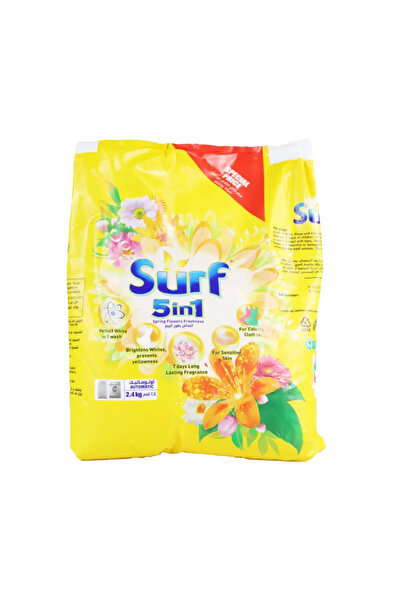 surf 5in1 Spring Flowers Freshness Automatic Detergent Powder- 2.4Kg