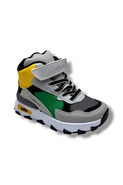 Callion 053-26 Pantofi sport pentru copii din piele Filet, verde gheață afuma...