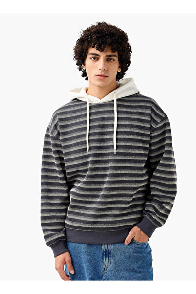 Lee Cooper Men Waffle Striped Sweatshirt
