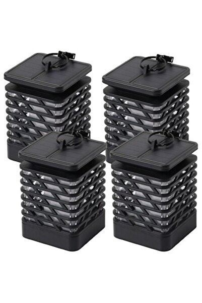 selling depot Set de 4 lămpi solare cu flacără SELLING DEPOT, Tip flacără, Ne...