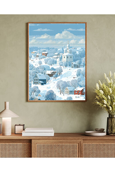 woodhomeworks Tek Parça Salon Ofis Dekor Tablo