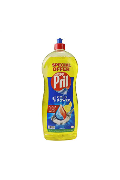 Pril Cold Power Dishwash Liquid, Lemon Dishwash Liquid- 1.5Ltr