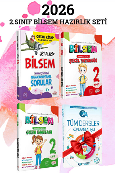 Editör Yayınevi 2. Sınıf Bilsem Jet Plus Çıkması Muhtemel Sorular+ Şekil Yete...