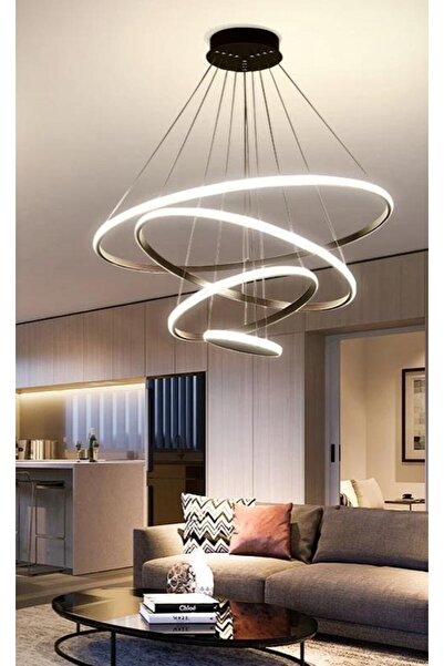 Elektroyou Benito Yeni Ultra Süper Beyaz Ledli Avize Seti Takım 4'lü 2'li