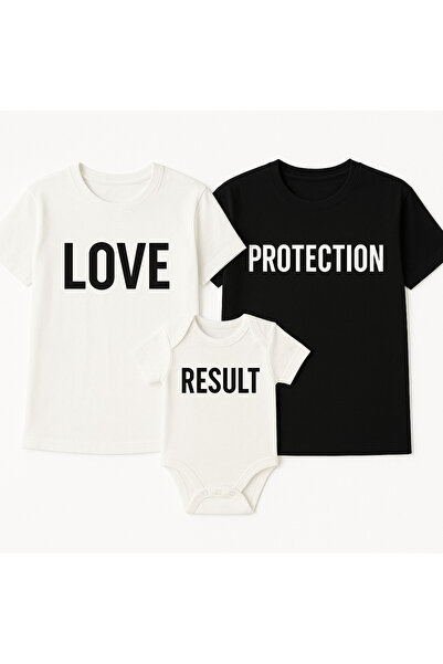 OEM Assorted Set Mother Father Baby – T-shirts + Bodysuit | LOVE PROTECTION RESULT, Tipo-Art
