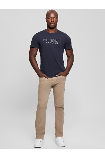 Guess Ss Bsc Velvet Erkek Regular Fit T-Shirt