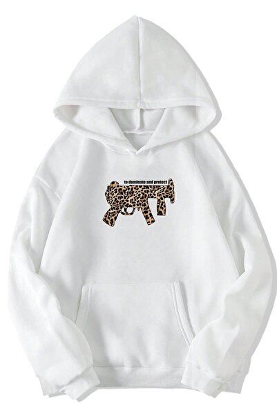 BRZ COLLECTION Unisex supradimensionat (ALB) pentru a domina și a proteja Hod...