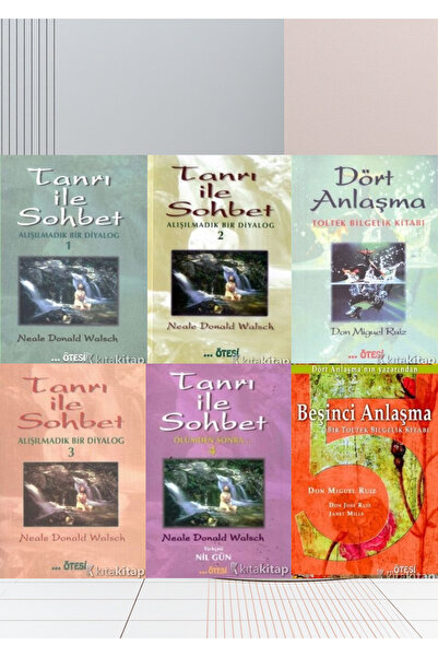 Ötesi Yayıncılık TANRI İLE SOHBET 1-2-3-4 +DÖRT ANLAŞMA/BEŞİNCİ ANLAŞMA SET KRAFT DEFTER HEDİYE