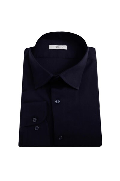 Uki LACİVERT Slim Fit Uzun Kol Gömlek