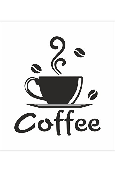 Hediyeni Al Mutfak Coffee Kapı Duvar Mutfak Sticker 30x26 cm