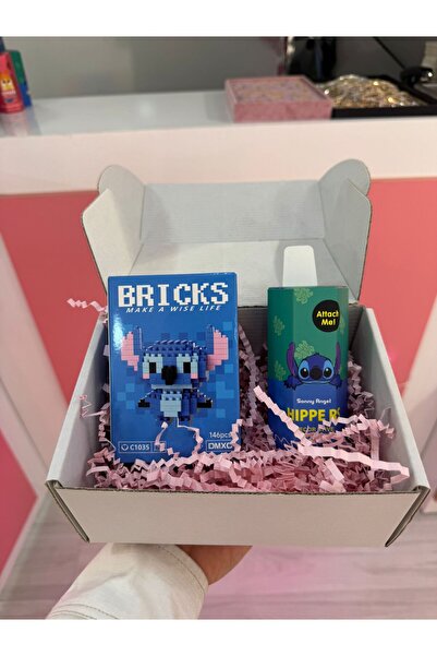 Perry Accesories ikili sititch sonny angel ve Yapı Oyuncak bricks seti yılbaş...