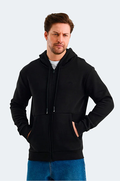 Slazenger Vonda ST24WE045-500 Siyah Kapşonlu Üst