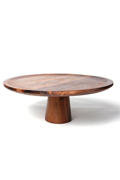 Metpoint Natura Acacia Footed Presentation Plate 36X13.5 cm