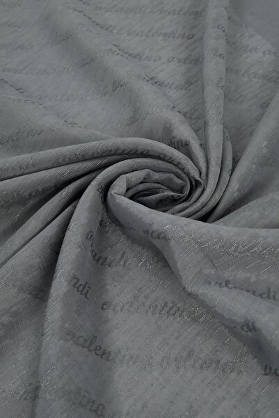 Valentino Orlandi Siena, Jacquard Cocoon Shawl - Signature Pattern - 06 - Silver