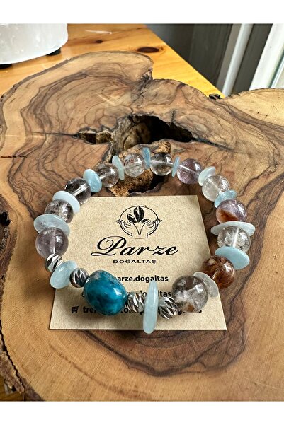 parze doğaltaş سوار سوبر سفن - أكوامارين - تصميم حجر الأباتيت