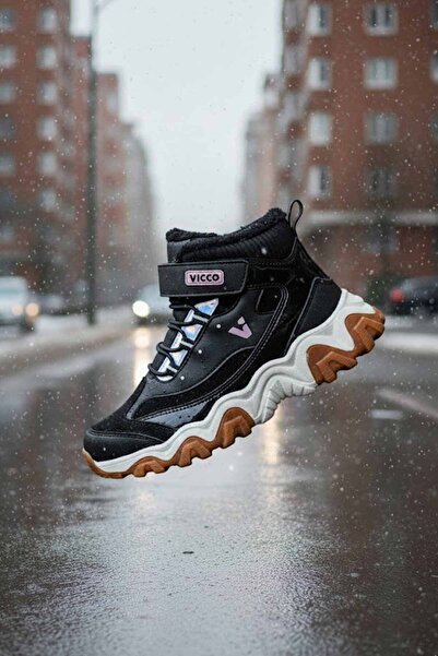 Vicco Kız Çocuk Kürklü Ortabedik Taban Kışlık Outdoor Bot