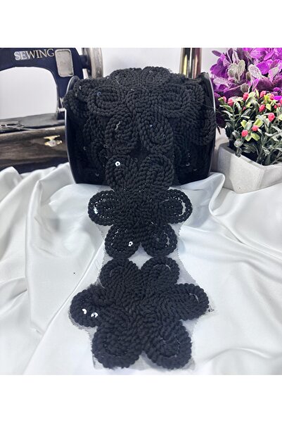 jasmina store papatya motifli kordeneli dantel şerit