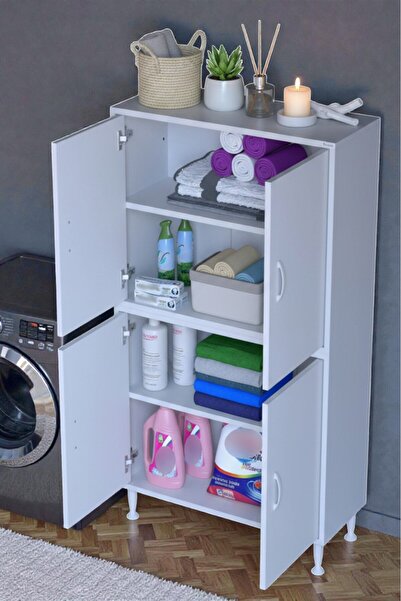 Eliusta Nuve Geniş Depolama Alanlı Dolap 75 cm Banyo/Mutfak Çok Fonksiyonlu 7...