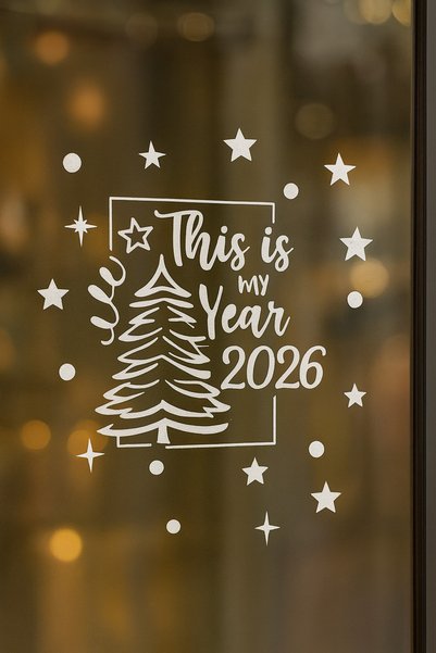 Kıvırcıkyoga New Year 2026 Welcome Sticker 20*20