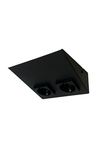 Avax TEZGAH ALTI İKİLİ PRİZ / SİYAH KASA / SİYAH PRİZ / IŞIKSIZ /