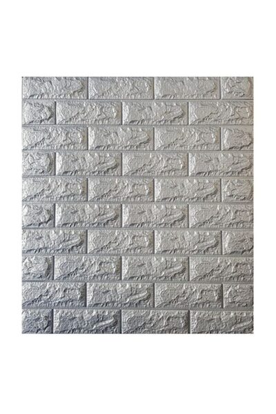 selling depot Tapet autoadeziv 3D, design modern, 77x70 cm, model cărămidă în relief, gri