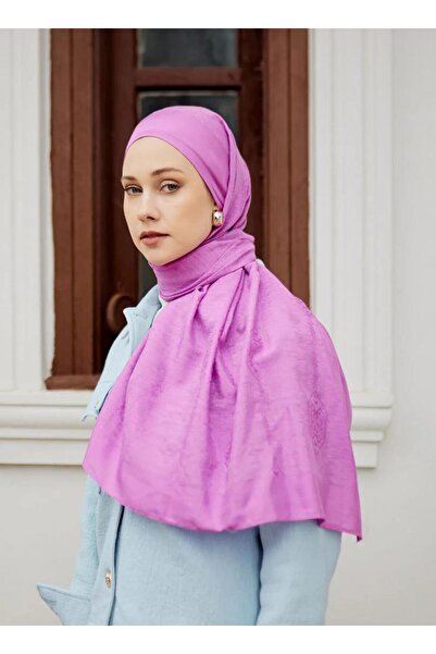 Valentino Orlandi شال سيينا، جاكار كوزا - نمط زخرفي - 08 - فوشيا