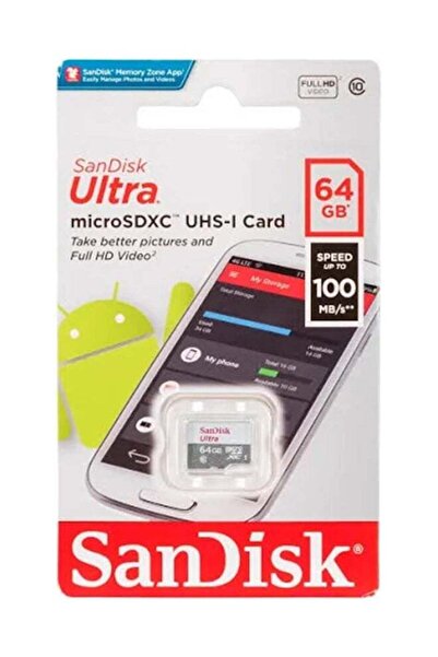 SanDisk Ultra UHS-I Class 10 microSDXC Card, SDSQUNS-064G-GN3MN