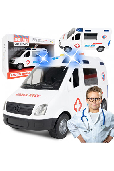 MalPlay Malplay children's toy ambulance, interactive with sounds and lights,...
