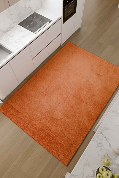 Lorente Home Moreno Viskon Dokuma Kiremit Kaymaz Taban Yıkanabilir Mutfak Halısı 1138