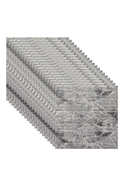 selling depot Set 20x 3D Self-Adhesive Foam Wallpaper Tiles, 70x70x0.3 cm, Ma...