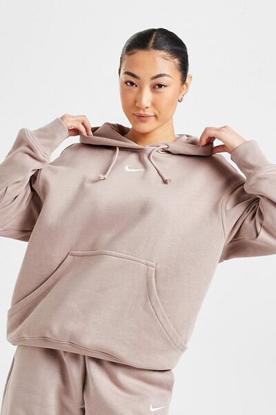 Nike Sportswear Phoenix Fleece Oversized Pullover Hoodie Women Hooded Loose Fit Sweatshirt Milky K