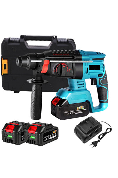 Sanlux Brushless Cordless Impact Drill 1850W, 2 Batteries 18V, 2580 rpm, SDS ...
