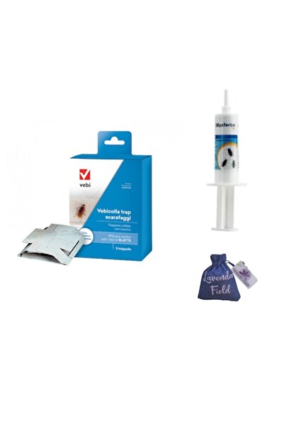 Vebi Set Profesional Anti-Gândaci – MaxForce Envu Gel 20 g + 5 x Capcane Vebicolla + Lavandă 10 g