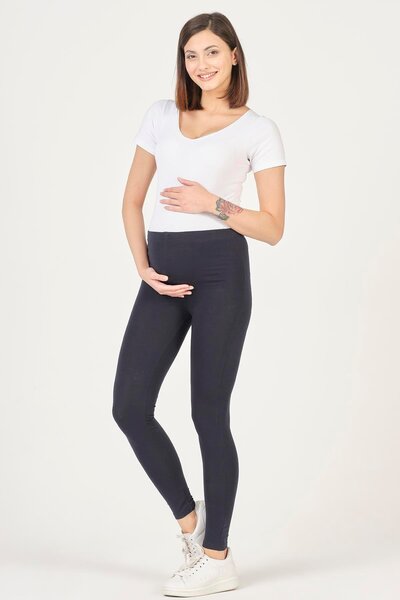 BUSA Jambiere cu talie reglabilă pentru gravidă talie înaltă ALBASTRU ÎNCHIS