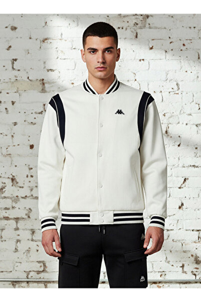 Kappa جاكيت رياضي رجالي مطرز بشعار